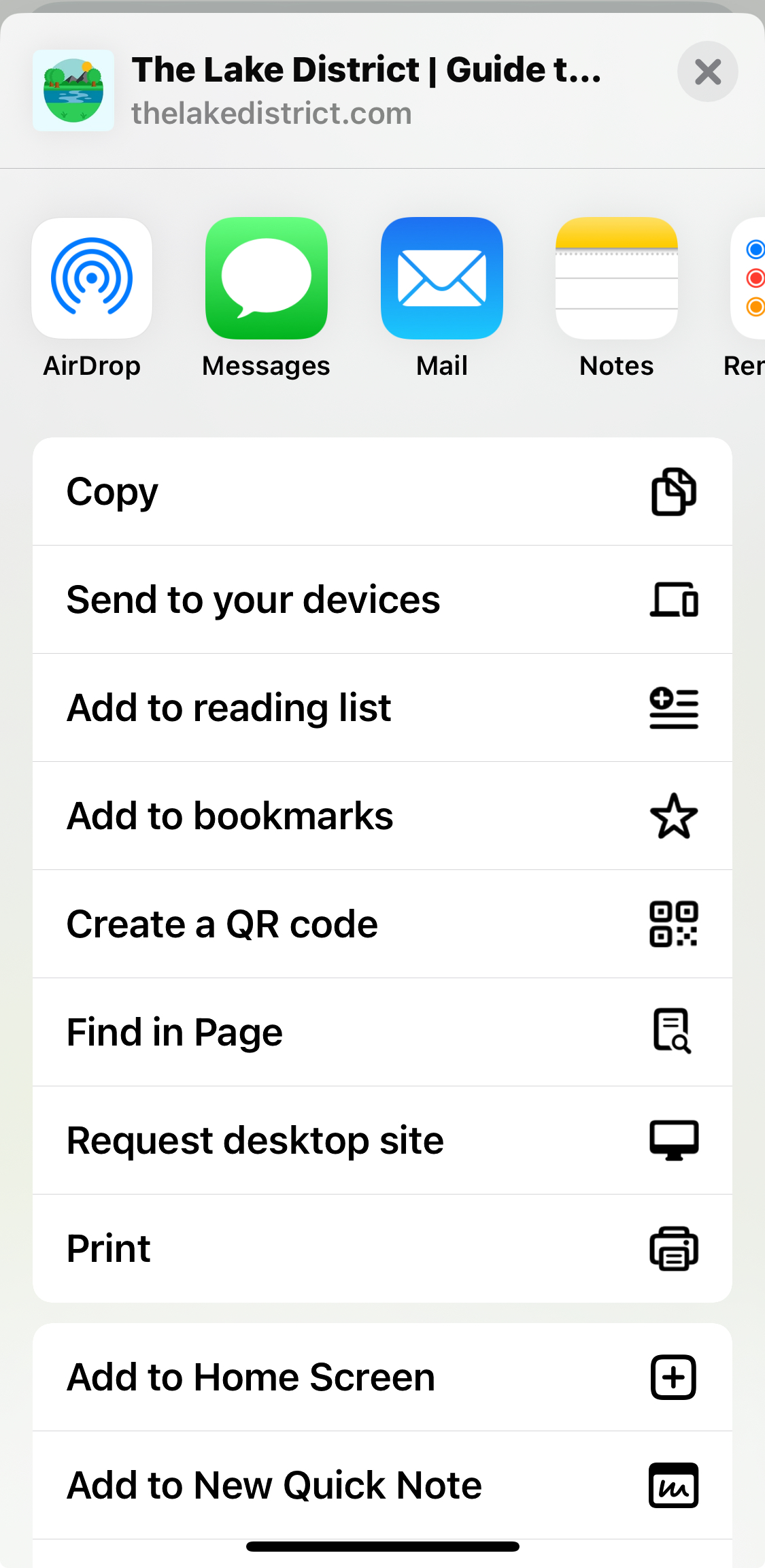 How to install The Lake District Guide on iPhone