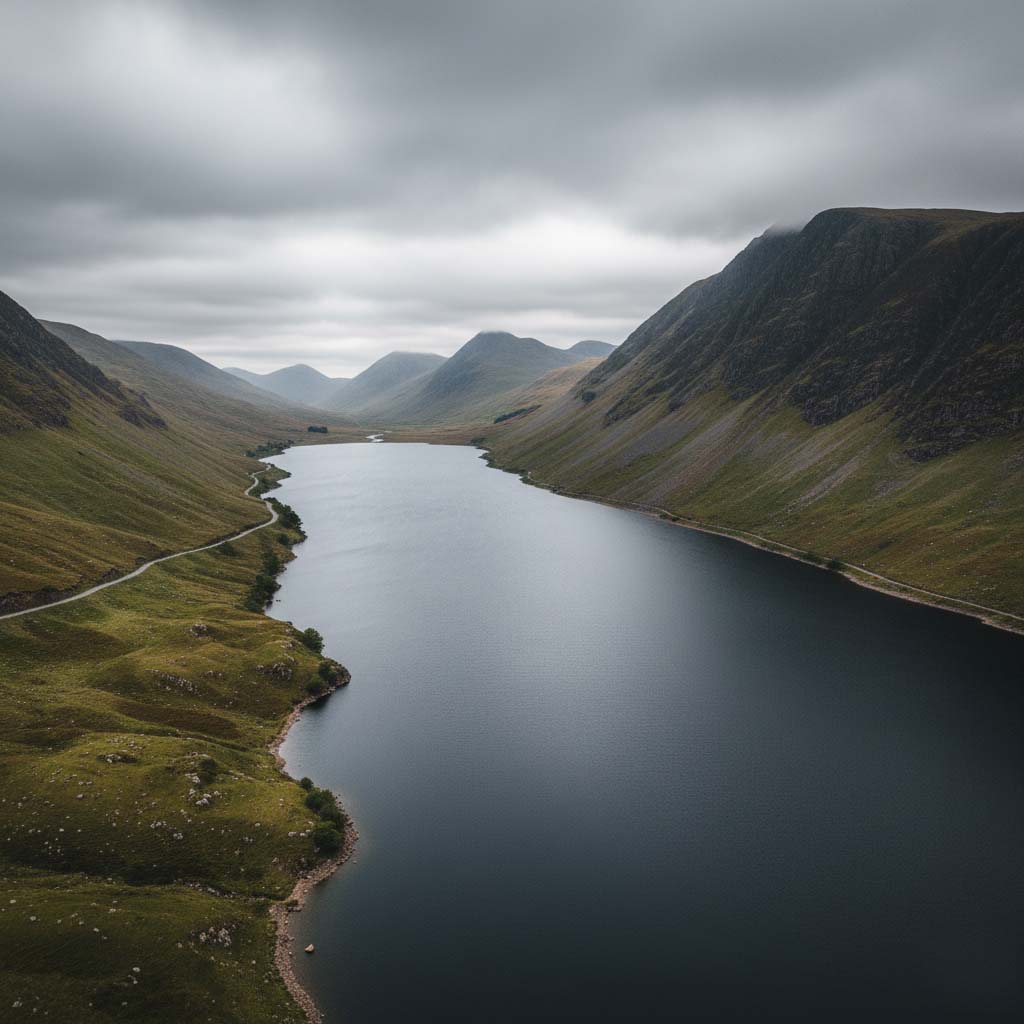 The dramatic screes of Wastwater lake