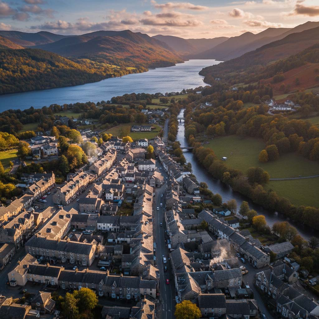 A view over Ambleside town